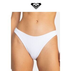 Roxy NWT size M Aruba Cheeky white swim bikini bottoms